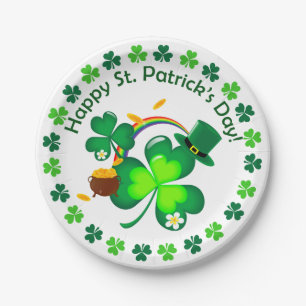 Assiettes En Carton Bonne Saint Patrick's Day