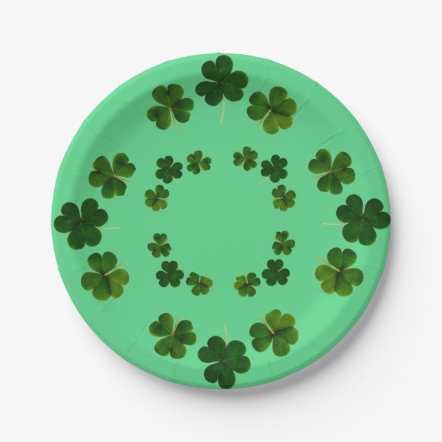 Assiettes En Carton Bonne Saint Patrick's Day (Devant)
