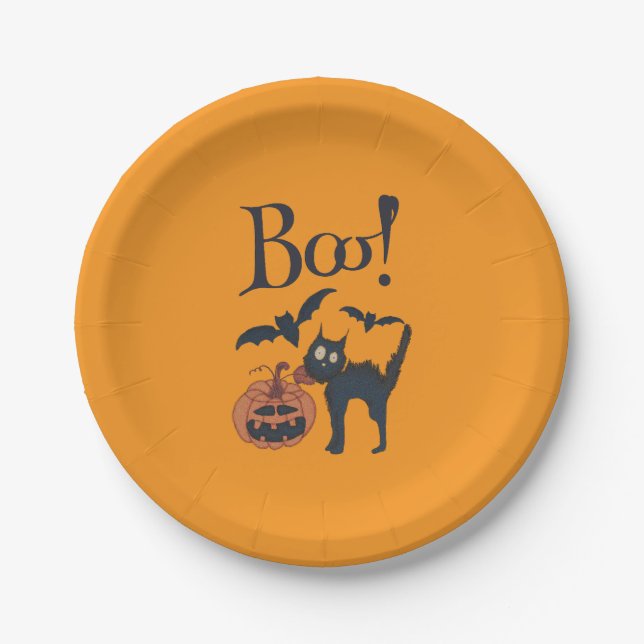 Assiettes En Carton Boo ! (Devant)