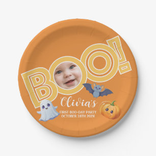 Assiettes En Carton Boo ! Anniversaire du bébé Spooktacular