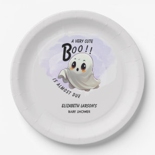 Assiettes En Carton Boo Baby shower Halloween thème Mignonne fête