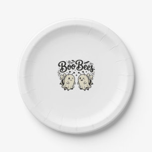 Assiettes En Carton Boo Bees Modèle de abeille fantôme Halloween vinta