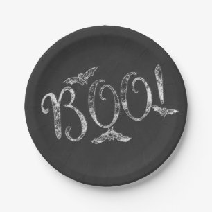 Assiettes En Carton BOO ! Halloween Chalkboard Chalk Fête