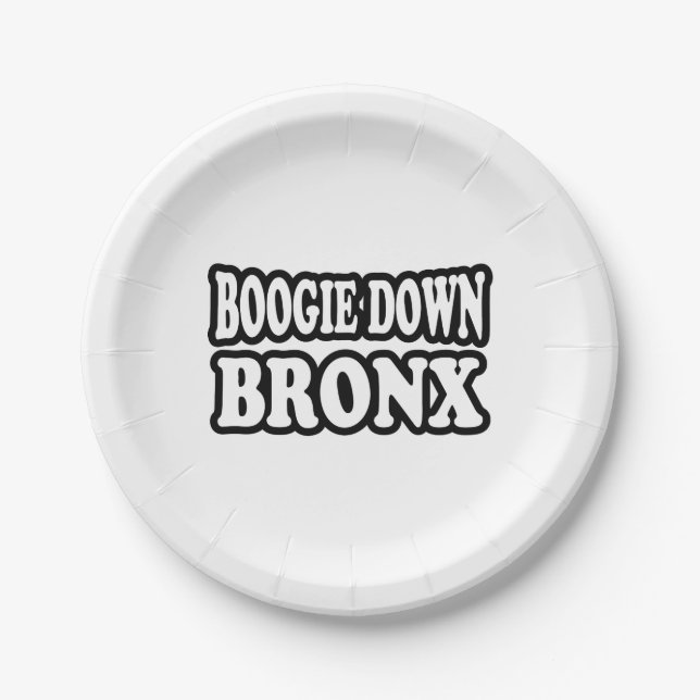Assiettes En Carton Boogie Down Bronx, NYC (Devant)