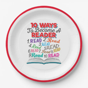 Assiettes En Carton Book Lover 10 Ways to Become a Reader