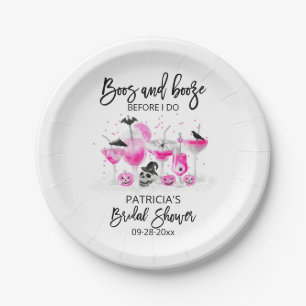Assiettes En Carton Boos et boissons avant que je fasse la Baby Shower