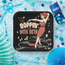 Boppin' Avec plaque Beth