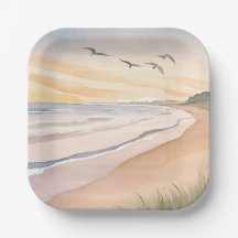 Bord de l'océan | Peinture aquarelle lumineuse et 