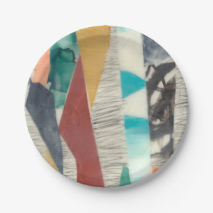 Assiettes En Carton Bordure couleur II