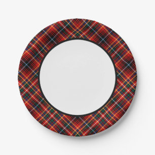 Assiettes En Carton Bordure de Clan Innes Tartan