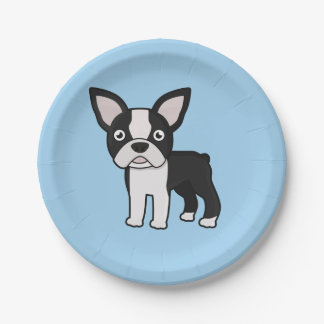 Assiettes En Carton Boston mignon Terrier