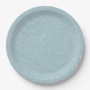 Assiettes En Carton Botanique Florale Bleue Moderne