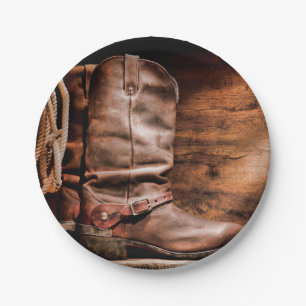 Assiettes En Carton Botte de 7" en plaque de papier rond Botte de cais