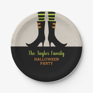 Assiettes En Carton Bottes de sorcières pervers Parti d'Halloween pers