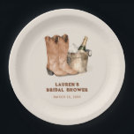 Assiettes En Carton Bottes Western Cowboy et Fête des mariées Bubbly<br><div class="desc">Botte Western Cowboy & Fête des mariées Bubbly</div>