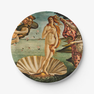 Assiettes En Carton Botticelli - La Naissance De Vénus