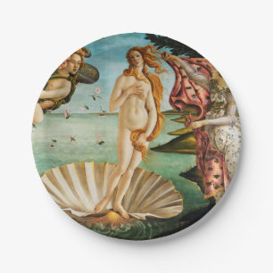 Assiettes En Carton BOTTICELLI - La naissance de Vénus 1483