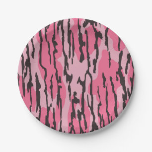 Assiettes En Carton Bottom Lands Camo Rose pour Femmes et Filles