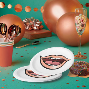 Assiettes En Carton Bouche ouverte