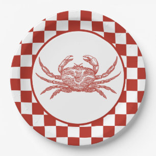 Assiettes En Carton Bouchon de crabe