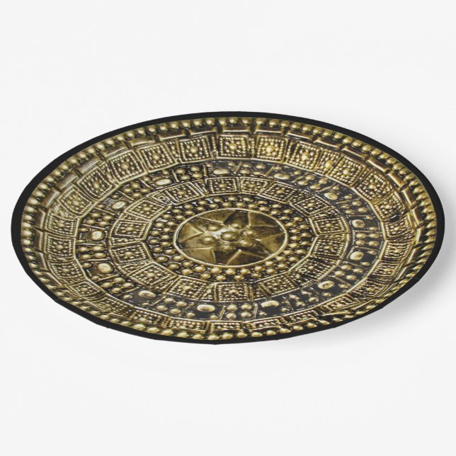 Assiettes En Carton Bouclier romain (Angle)