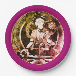 Assiettes En Carton Bouddha de redimensionnement, Héroïka Vintage, T