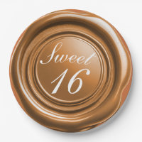 Bougie Orange Spice Wax Seal Drip Mariage Douce 16