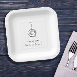 Assiettes En Carton Boule minimaliste de disco noir et blanc<br><div class="desc">Ces assiettes de mariage ou de papier-douche en noir et blanc,  à la fois élégantes et tendance,  présentent un style moderne et minimaliste,  avec écriture manuscrite et texte classique. Une boule de disco dessinée à la main est présentée dans une illustration subtile.</div>