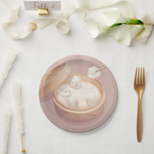 Assiettes En Carton Boulettes Bichon : Xiao Long Bao Dim Sum Art migno