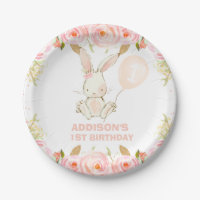 Boulon rose or floral 1er anniversaire