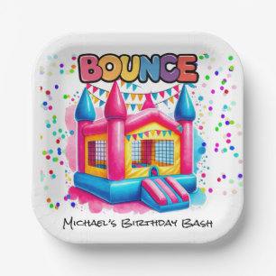 Assiettes En Carton Bounce House Anniversaire Bash