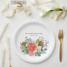 Bouquet de fleurs sauvages aquarelles bohème rose