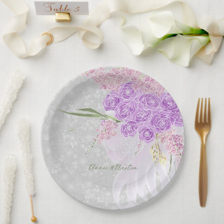Assiettes En Carton Bouquet de ruban lilas pur Puerto Madero