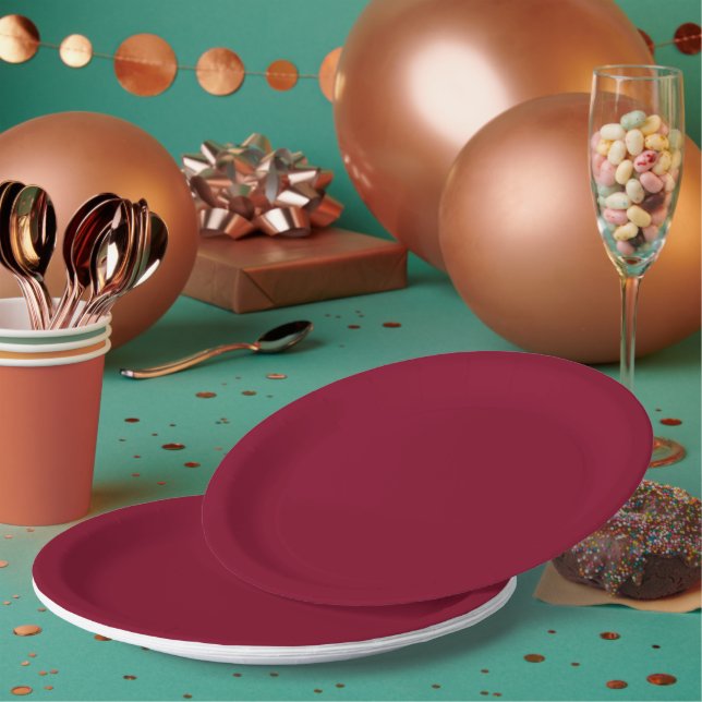 Assiettes En Carton Bourgogne (Multi)