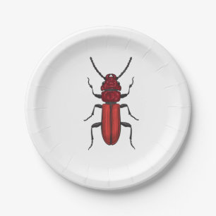 Assiettes En Carton Bousier rouge