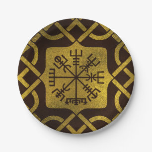 Assiettes En Carton Boussole de navigation de Vegvisir - de Viking