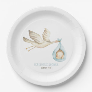 Assiettes En Carton Boutique de livraison spéciale Baby shower Bébé bl