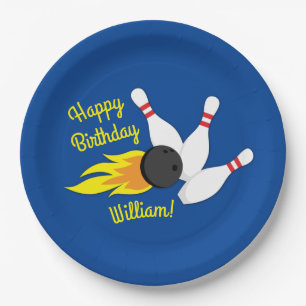 Assiettes En Carton Bowling Anniversaire de enfant Party Cute Sports P