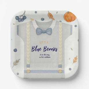 Assiettes En Carton Boy baby shower autum chute burlap bodysuit