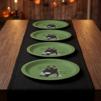 Assiettes En Carton Brassin de pluie de sorcière