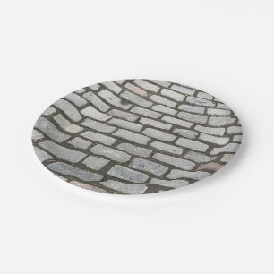Assiettes En Carton Brick Cobblestone Street Pathway Nature Photograph