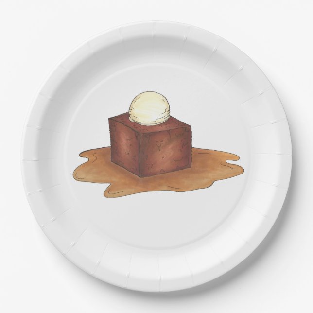 Assiettes En Carton Britanniques Sticky Toffee Pudding Dessert Plate D (Devant)