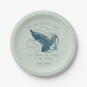 Assiettes En Carton Broche graphique de citation de la confrérie elfiq