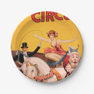 Assiettes En Carton Bros Gentry. Cirque