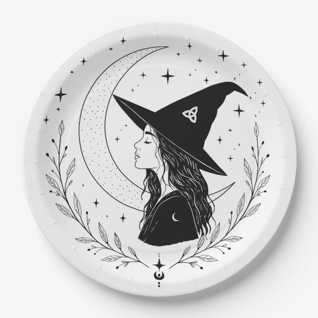 Assiettes En Carton Bruja (Devant)