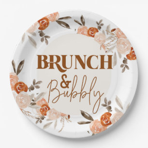 Assiettes En Carton Brunch & Bubbly, Fête des mariées, Bridal florale