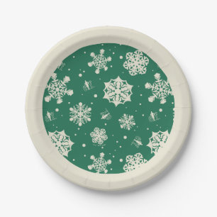 Assiettes En Carton Buddy le Motif Elf Snowflake