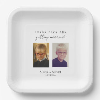 Assiettes En Carton Budget, minimaliste ces enfants se marient