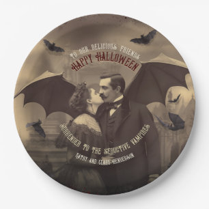 Assiettes En Carton Buffet victorien Vintage Dracula gothique d'Hallow