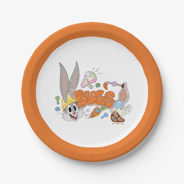 Assiettes En Carton BUGS BUNNY BUILDERS™| BUGS BUNNY™ Sketch Art (Devant)